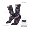 thumbnail image 4 of Pofeuu Flower Print Crew Socks, Adult Running Hiking Socks for Youth and Adult, 4 of 6