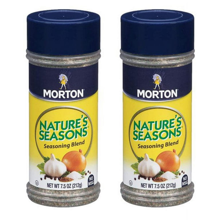 Morton's. Nature's Seasons, Seasoning Blend, No MSG & 25% Less Sodium,  7.5oz Bottle (Pack of 3)