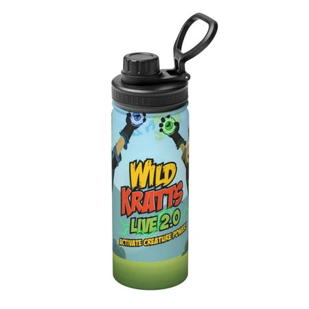 

Wild Kratts Season Unisex Sports Insulated Water Bottles Kettle Stainless Steel Portable Cup 18OZ For Travel Gym Running School Office