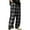 [1] Black, variant on Chiccall Mens Flannel Pajama Pants Baggy Plaid Fleece Fall Winter Elastic Waist Drawstring Sleep Pant Casual Pajama Bottom with Pocket