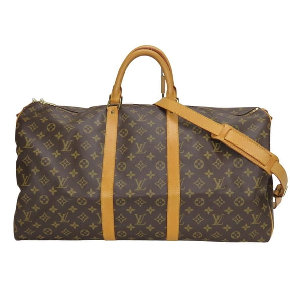 Pre-Owned Louis Vuitton Keepall 55 Bandouliere Boston Bag M41414 Monogram Brown... (Fair)