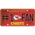 thumbnail image 1 of Kansas City Chiefs #1 Fan License Plate, 1 of 4