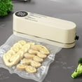 thumbnail image 5 of Vacuum Sealer Vacuum Packaging Machine Portable Vacuum Machine Beige, 5 of 8