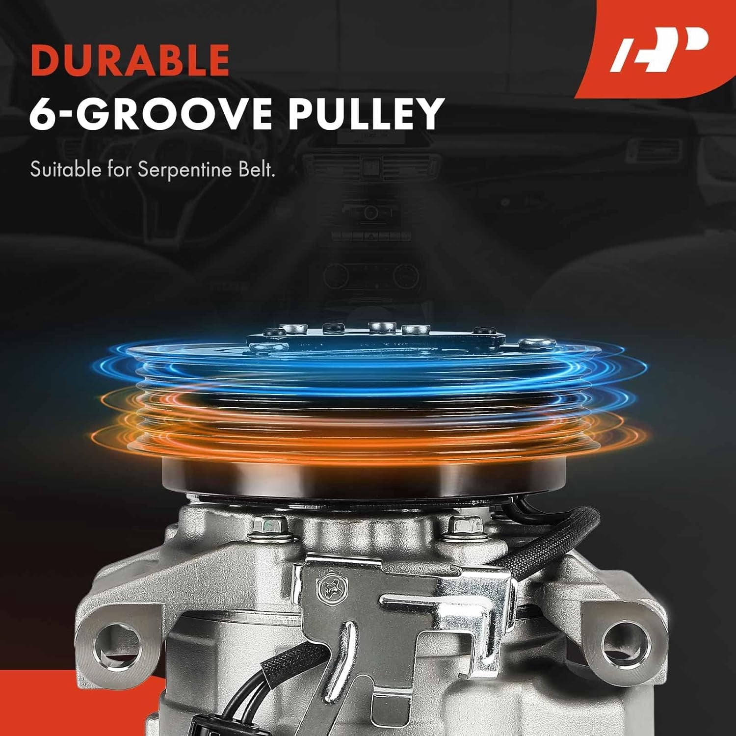 A-Premium Air Conditioner AC Compressor with Clutch Compatible with Dodge Grand Caravan 2011-2020, Journey 2011-2019, Avenger 2011-2014 & Chrysler Town & Country 2011-2016, 200 2011-2014 & Ram C/V