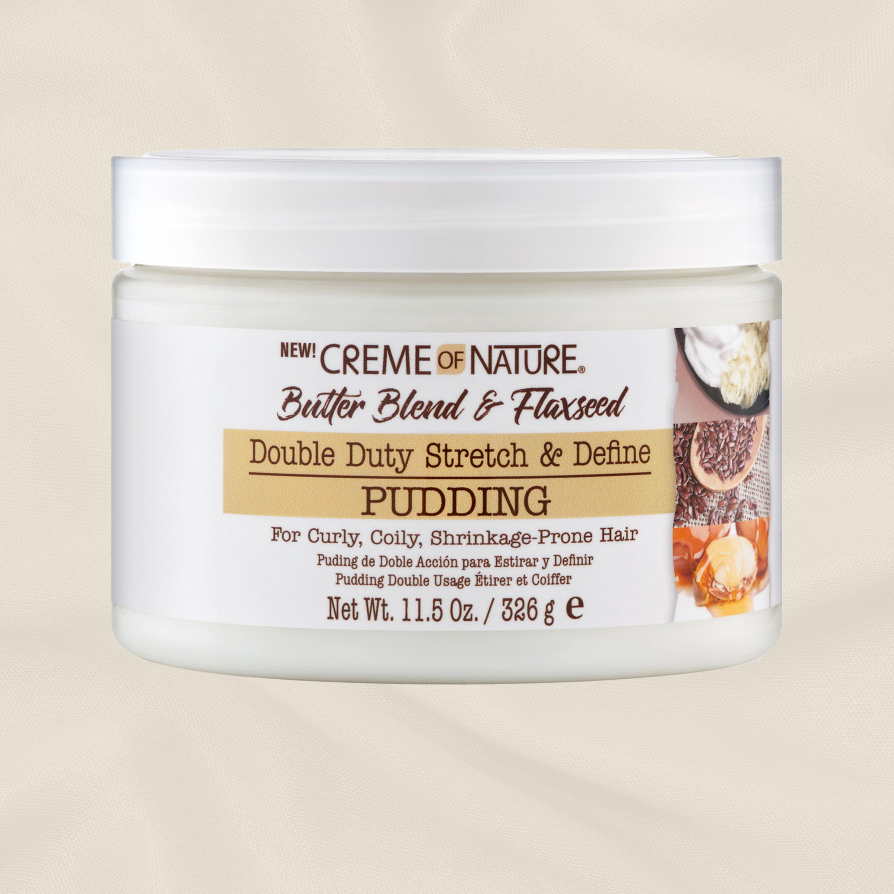 Creme of Nature Butter Blend & Flaxseed Stretch & Define Styling Cream  Pudding 11.5 oz - Walmart.com