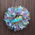 thumbnail image 3 of Clearance Easter Eggs Wreath Ornaments Easter Door Wreath Easter Day Truck Wreath Spring Easter Decorative Flowers Ribbon Doors Walls Home Decor, 3 of 8