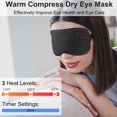 Cordless Heated Eye Mask AIF4 for Dry Eyes ingeware Eyes Heating Pad
