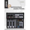 thumbnail image 4 of Mezclador de Audio Bluetooth de 4 Canales, Consola de Mezcla de Sonido, Interfaz de Audio, Tarjeta de Sonido USB para Estudio, Escenario, DJ, Hogar, Enchufe de la UE, 4 of 5