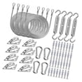 thumbnail image 3 of Kit de herrajes para toldos, accesorios de alambre metálico para toldos, para patios y exteriores. 84 piezas, 3 of 8