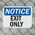 thumbnail image 5 of (2 Pack) Exit Only OSHA Notice Sign 24 Inch X 18 Inch Indoor / Outdoor Rust-Free Aluminum Metal Signs for Workplace, Workshop, and Construction Site, Made in the USA, 5 of 8