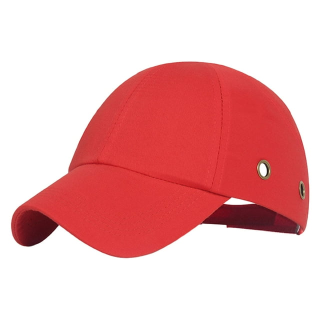 ZheElen Sporty Style Baseball Cap Adjustable And Comfortable To Wear Baseball Bump Caps Safety Bump Cap red 1Set