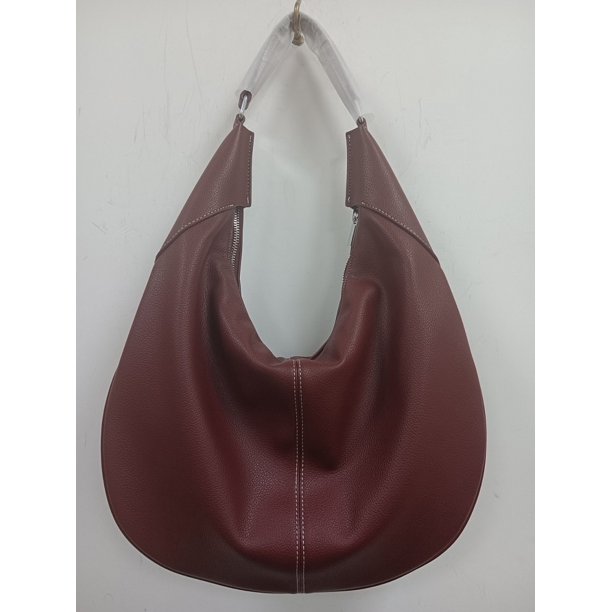 Bolso Tipo Media PU Con Un Hombro Y Textura Versátil (marrón)