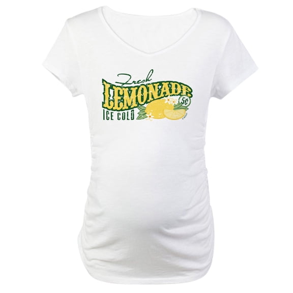CafePress - Fresh Lemonade Maternity T Shirt - Cotton Maternity T-shirt, Cute & Funny Pregnancy Tee