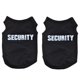 thumbnail image 1 of 2X Ropa de Invierno para Mascotas Camiseta Chaleco de Perro Abrigo Vestido Suéter Atuendo "Security", Negro XS, 1 of 3