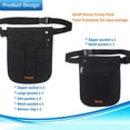 thumbnail image 5 of Nurse Fanny Pack, Nurse Pouch for Women Men, Utility Nurse Tool Belt Nurses Bag Organizer (Black), 5 of 7