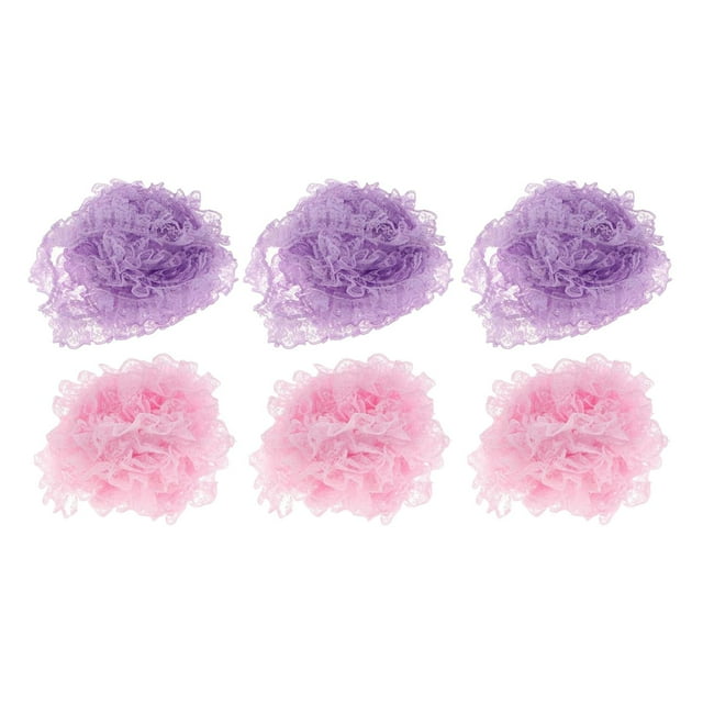 cinta floral encaje elástico ajuste accesorios rosa+ de la cinta floral encaje elástico ajuste accesorios púrpura Sunnimix none