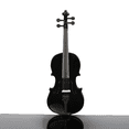 thumbnail image 3 of Tcbosik 1/4 Acoustic Violin for Beginners, Fiddle with Case, Bow & Rosin for Enthusiasts, Black, 3 of 11