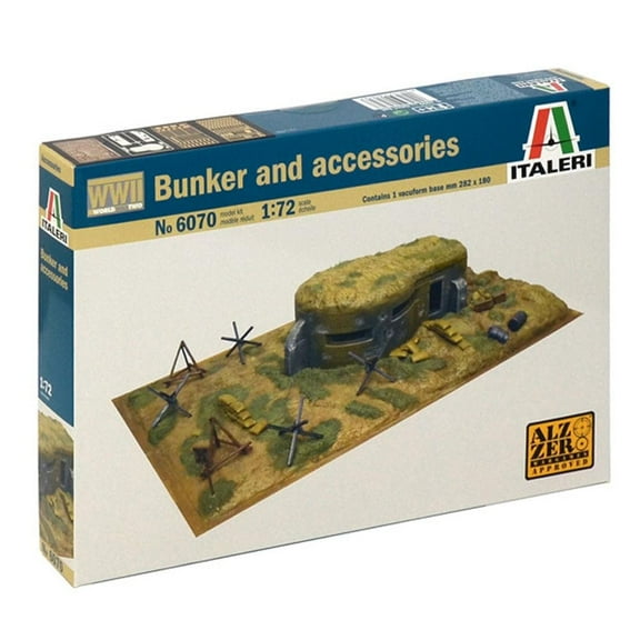 Italeri The Hobby Company 8001283060707 510006070-1:72 WWII Accessories and Bunker