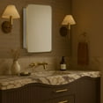 thumbnail image 6 of TEHOME Garnes Recessed or Surface Mount Framed Medicine Cabinet with Adjustable Shelves 20'' x 30'' - Brushed Gold, 6 of 10