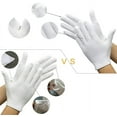 GLiving Breathable Cotton Work Gloves for Hydrating Dry Hands and