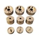 thumbnail image 1 of Wosthever Piezas de reparación de tapas de válvula de trompetas, latón para mejorar la reparación del sonido Accesorios para instrumentos musicales, 1 of 1