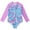 Purple, variant on LYMAYTER Kids Girls Swimsuits Teen One-Piece Swimwear Quick-Dry Long Sleeve Bathing Suit Sunburn Protection Bodysuit Toddler Fish Scale Printing Jumpsuit Bathing for 4-12Y