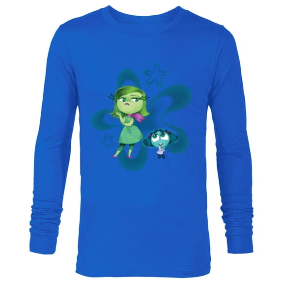 Disney and Pixar’s Inside Out 2 Emotions Disgust and Envy- Long Sleeve T-Shirt for Men - Customized-Navy