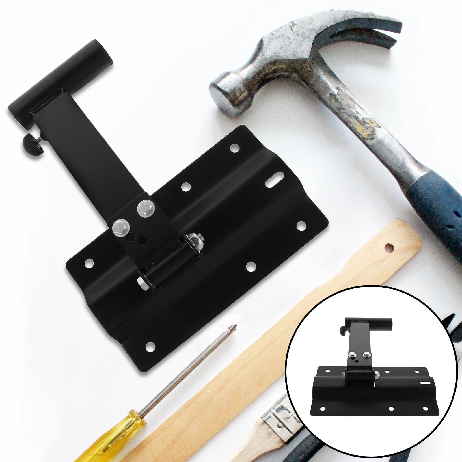 TABLZONE Iron Adjustable Speaker Wall Mount Bracket with Extendable Tube, 35kg