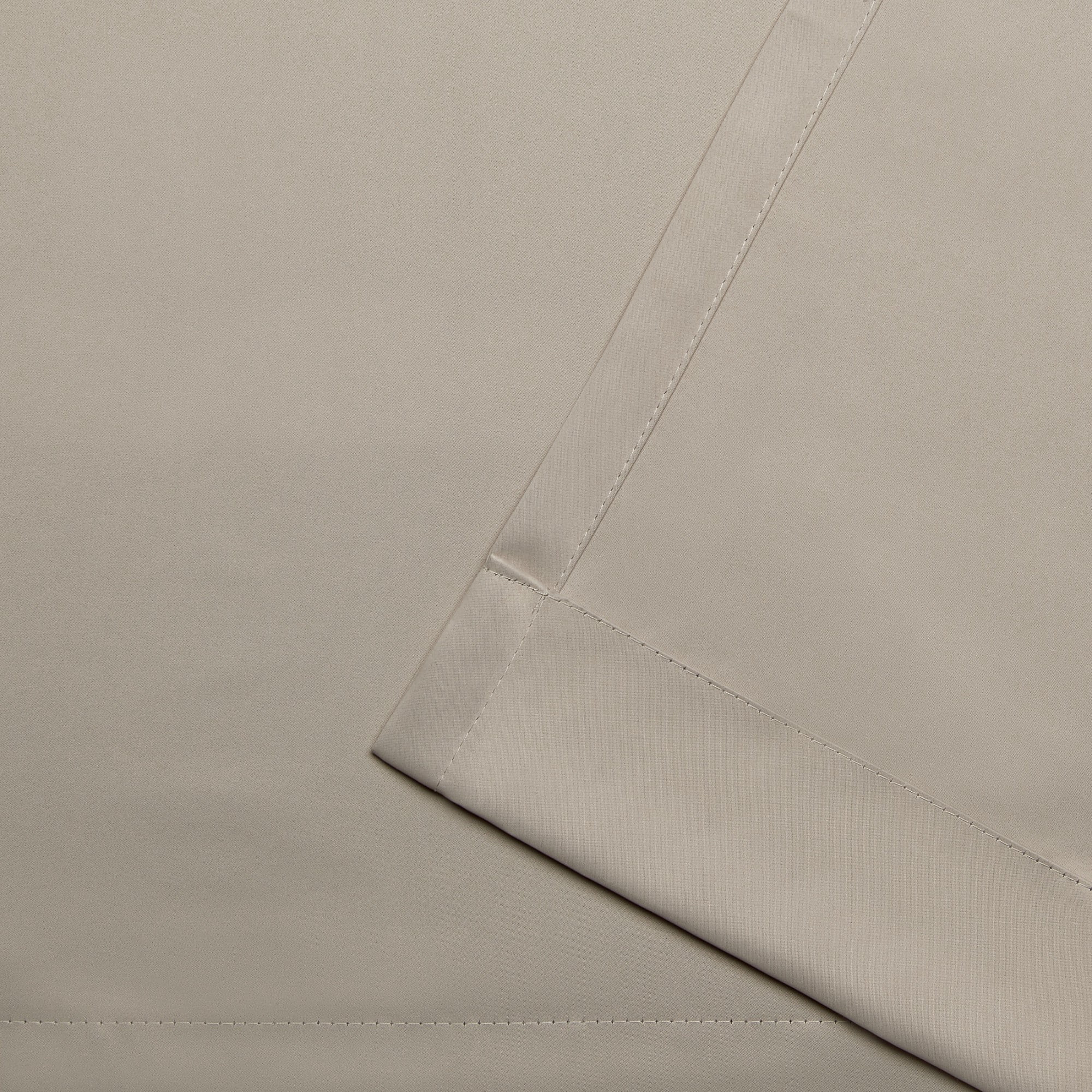 Exclusive Home Academy Total Blackout Grommet Top Curtain Panel Pair, 52"x63", Vintage Linen