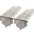 thumbnail image 4 of 2Pcs White Lace Table Doilies with Handmade Crochet Floral Table Doilies Cover for Coffee and End Table Decoration, 4 of 8