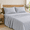 light gray, variant on Vespera Shaw Home 100% Cotton Queen Sheet Set, 4 Piece Bedding Set, Soft Breathable, 18” Deep Pocket, Machine Washable – Light Blue