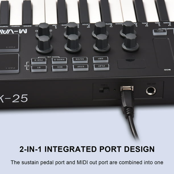 VAVE MIDI Controller,Usb Midi Portable Usb 25 Velocity