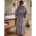 thumbnail image 3 of Thicker Long Flannel Sleepwear Bathrobes Couple Pajamas, 3 of 7