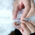 thumbnail image 6 of Rosec Jewels Certified Lab Grown Pink Sapphire and Amethyst Half Eternity Ring with Diamond - Ready to Gift for Anniversary, 18K White Gold, US 12.00, 6 of 8