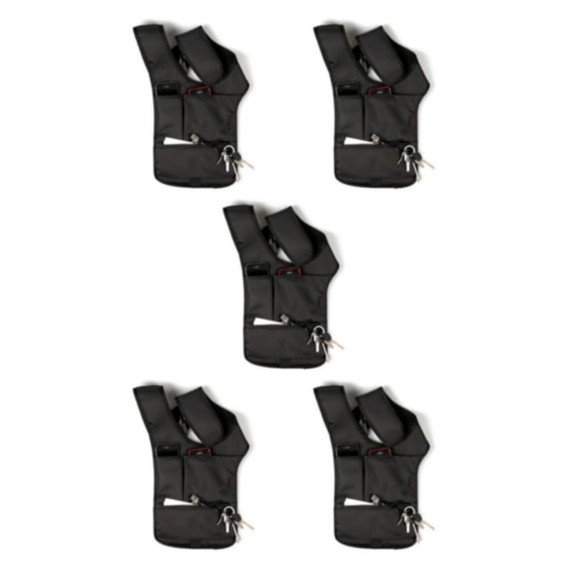 relayinert Sac Porté Épaule Dissimulé Large Application et Protection Polyester Réglable et Flexible Facile à Nettoyer Noir 5Set
