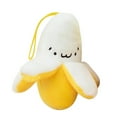 thumbnail image 1 of Mochila con colgante de peluche de plátano amarillo, accesorios, lindos plátanos de peluche pequeños, juguetes, muñecos suaves, regalo, 1 of 8