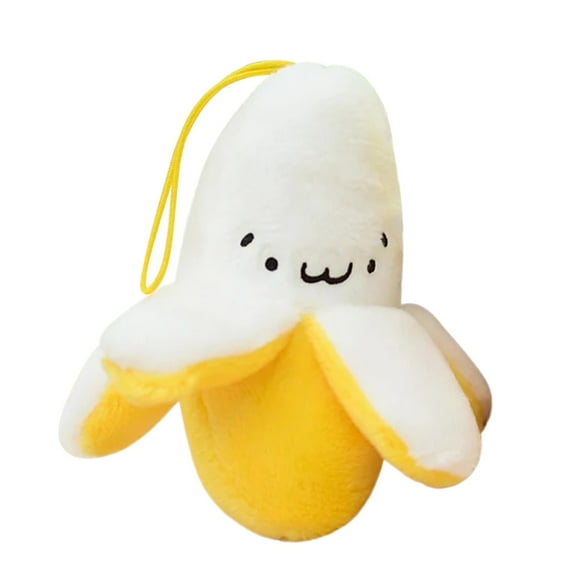 Yellow Banana Plush Pendant Backpack Accessories Cute Plush Small BananasToys Soft Dolls Gift