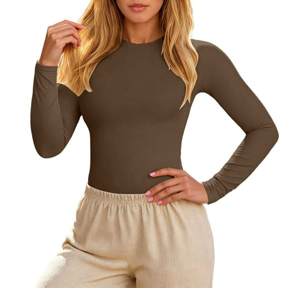 EDFBUYKRS Womens Fall Tops, Women Fashion Loose Check Print Blouse with Long Sleeves Tops, Xl