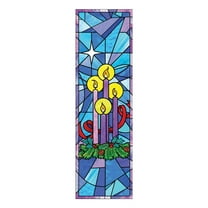 Christian Brands F17642X6P 2 x 6 in. Stained Glass Series Banner, Celebrate Advent