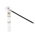 thumbnail image 1 of Natural Ebony Hair Stick Tassel Hair Bot Holder Flow Pein Chopstick Decor, 1 of 5