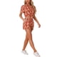thumbnail image 4 of Conjuntos de Mujeres de Hawái de 2 Piezas, Camisa Floral de Botones y Pantalones Cortos, Ropa Casual para Vacaciones Tropicales en la Playa 2026 XL Rojo Oscuro, 4 of 6