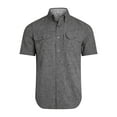 thumbnail image 2 of Chaps Men's and Big Men's Short Sleeve Everyday Performance Chambray Shirt, Sizes S-3XL, 2 of 6