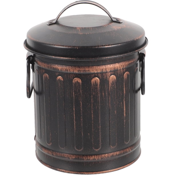 FELTECHELECTR Contenedor de cenizas con tapa para exteriores e interiores, cubo para almacenar carbón, soporte para carbón de barbacoa, accesorio para chimenea