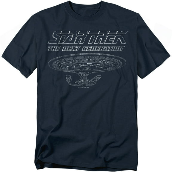 Star Trek Tng Enterprise Officially Licensed Adult T-Shirt S