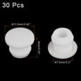 thumbnail image 3 of Uxcell Silicone Hole Plugs Flush Type Panel Round Hole Plugs 7.5mm Diameter 30Pcs, 3 of 7
