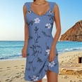 thumbnail image 2 of Women's Flowy Midi Dress Elegant Suspender Casual Summer Beach Printed Skirt Comfortable Stylish Feminine Outfit, 2 of 2