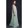thumbnail image 4 of Bimba Robe de Nuit Pastel Menthe à Fleurs Roses pour Femmes, Nuisette Imprimée à Bretelles Spaghetti, Robe Maxi, Vêtement de Nuit, Très Grand, 4 of 5