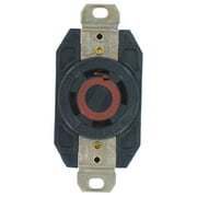 Leviton 065-2710-0 30A 125/250V Black Industrial Grade Flush Mount Locking Receptacle Device