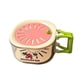 thumbnail image 3 of Cuenco para lavar frutas con colador y tapa, mango plegable, colador de alimentos, escurridor Rosa, 3 of 7