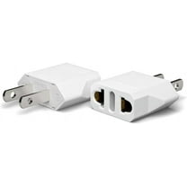 Unidapt EU to US Plug Adapter 2-Pack ? European to American Power Converter for Travel, Home & Office